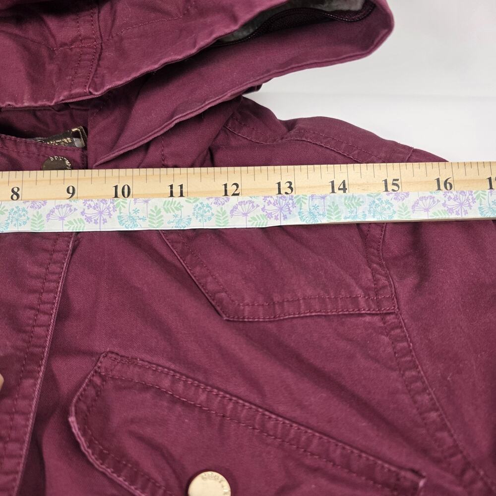 Marezzi Couture Women’s Medium Sherpa-Lined Maroon Chore Jacket coat - Picture 12 of 13